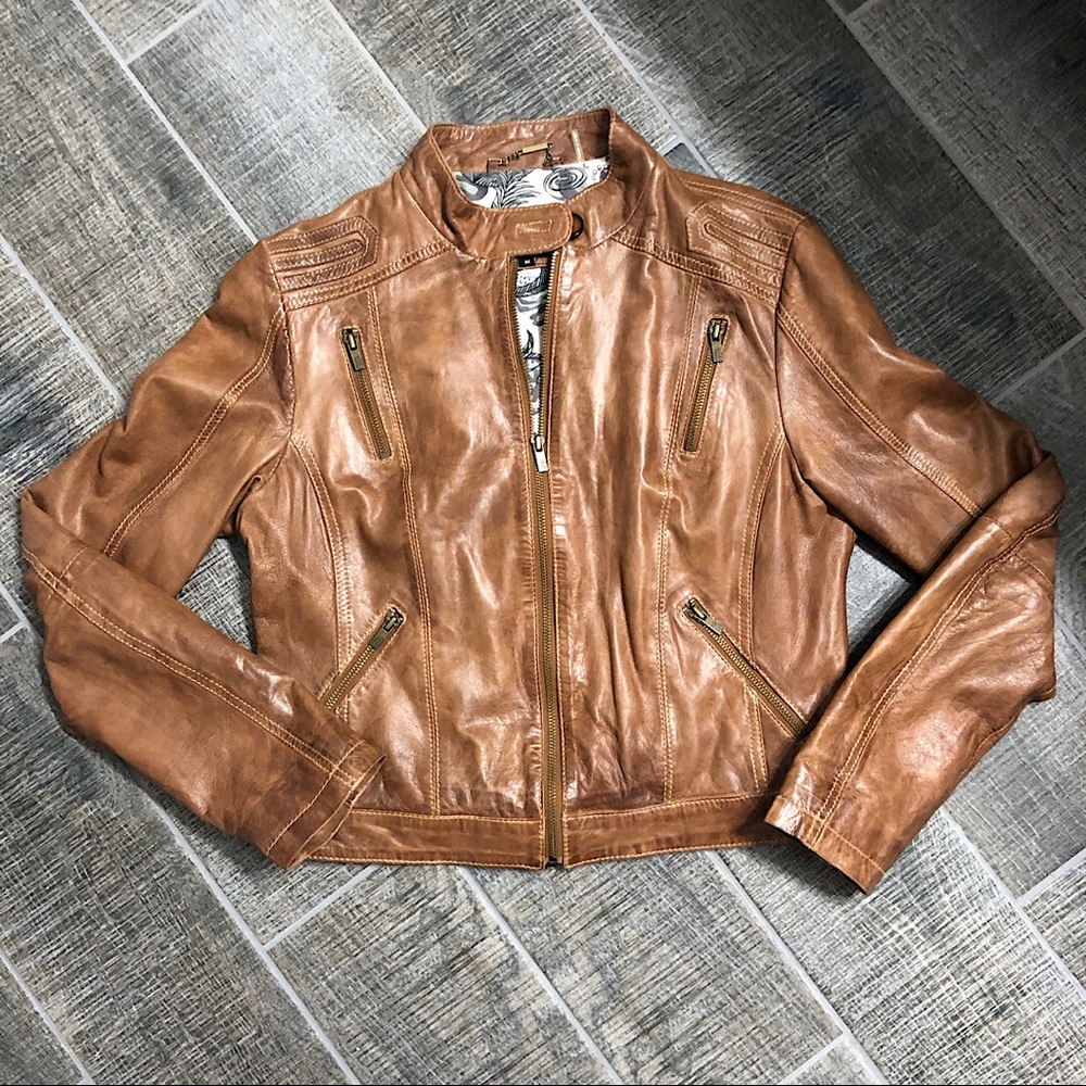 [Black Rivet] Leather Crop Jacket